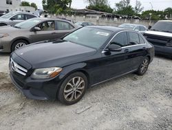 Salvage cars for sale at Opa Locka, FL auction: 2016 Mercedes-Benz C300