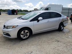 Salvage cars for sale at Arcadia, FL auction: 2013 Honda Civic LX