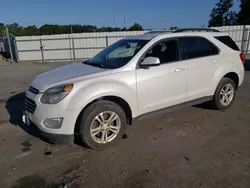 Salvage cars for sale at Dunn, NC auction: 2016 Chevrolet Equinox LT