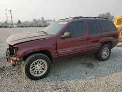 Jeep salvage cars for sale: 2002 Jeep Grand Cherokee Limited