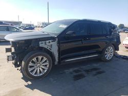 Salvage cars for sale at Grand Prairie, TX auction: 2020 Ford Explorer Limited