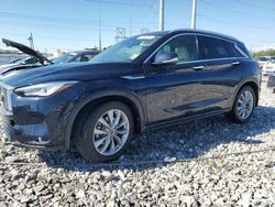 Salvage cars for sale at auction: 2021 Infiniti QX50 Luxe