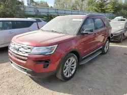 Salvage cars for sale at Davison, MI auction: 2018 Ford Explorer XLT