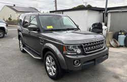 Salvage cars for sale at Mendon, MA auction: 2016 Land Rover LR4 HSE