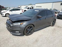 Salvage cars for sale at Kansas City, KS auction: 2017 Ford Focus ST