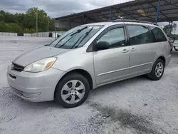 Salvage cars for sale at Cartersville, GA auction: 2005 Toyota Sienna CE