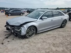 Salvage cars for sale at Houston, TX auction: 2017 Audi A8 L Quattro