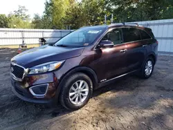 Salvage cars for sale from Copart Lyman, ME: 2016 KIA Sorento LX