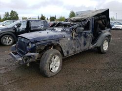 Jeep salvage cars for sale: 2013 Jeep Wrangler Unlimited Sport