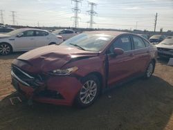 Salvage cars for sale at Elgin, IL auction: 2016 Ford Fusion S