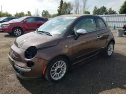 Salvage cars for sale at Bowmanville, ON auction: 2014 Fiat 500 Lounge