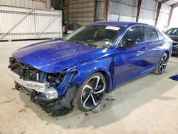 Salvage cars for sale at Greenwell Springs, LA auction: 2021 Honda Accord Sport SE