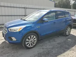 Salvage cars for sale at Gastonia, NC auction: 2017 Ford Escape Titanium