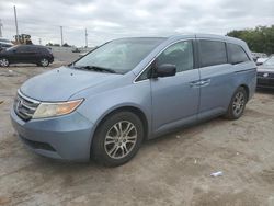 Salvage cars for sale at Oklahoma City, OK auction: 2012 Honda Odyssey EXL