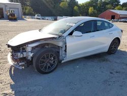 Salvage cars for sale at Mendon, MA auction: 2020 Tesla Model 3