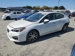 Salvage cars for sale at Sacramento, CA auction: 2017 Subaru Impreza Limited