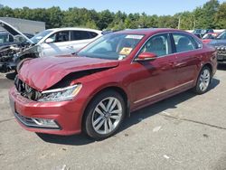 Salvage cars for sale at Exeter, RI auction: 2017 Volkswagen Passat SEL Premium