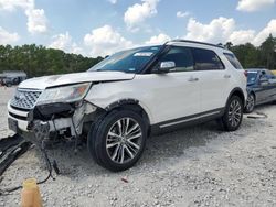 Salvage cars for sale at Houston, TX auction: 2017 Ford Explorer Platinum