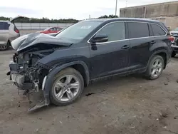 Salvage cars for sale at Fredericksburg, VA auction: 2019 Toyota Highlander Limited