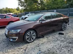 Salvage cars for sale at Candia, NH auction: 2019 Lincoln MKZ Reserve II