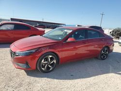 Salvage cars for sale at Andrews, TX auction: 2021 Hyundai Elantra Limited