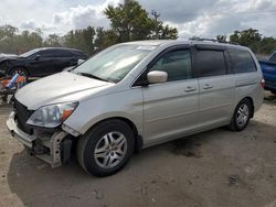 Salvage cars for sale at Baltimore, MD auction: 2006 Honda Odyssey EXL