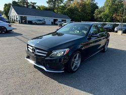 Salvage cars for sale at North Billerica, MA auction: 2015 Mercedes-Benz C 400 4matic