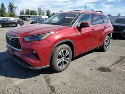 Salvage cars for sale at Portland, OR auction: 2022 Toyota Highlander XLE