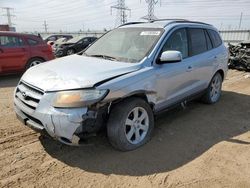 Salvage cars for sale at Elgin, IL auction: 2007 Hyundai Santa FE SE