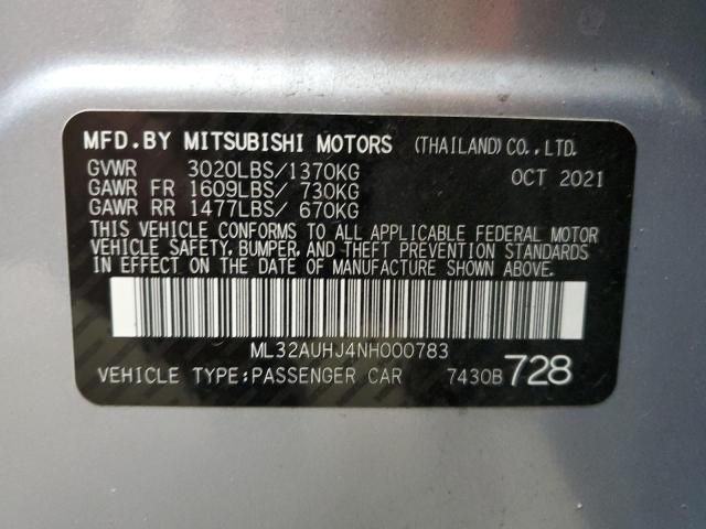 2022 Mitsubishi Mirage ES