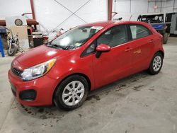 Salvage cars for sale at Center Rutland, VT auction: 2013 KIA Rio LX