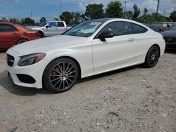 Flood-damaged cars for sale at auction: 2017 Mercedes-Benz C300