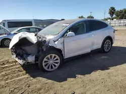 Salvage cars for sale at San Diego, CA auction: 2016 Tesla Model X