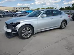 Salvage cars for sale at Wilmer, TX auction: 2013 Infiniti M37