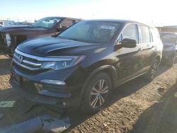 Salvage cars for sale at Brighton, CO auction: 2016 Honda Pilot EX