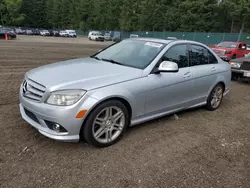 Salvage cars for sale from Copart Graham, WA: 2008 Mercedes-Benz C 350