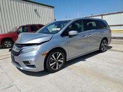 Salvage cars for sale at Haslet, TX auction: 2018 Honda Odyssey Elite