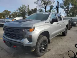 Chevrolet salvage cars for sale: 2024 Chevrolet Silverado K1500 Trail Boss Custom