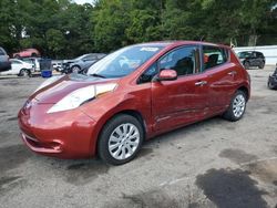 Salvage cars for sale at Austell, GA auction: 2015 Nissan Leaf S