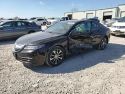 Salvage cars for sale at Kansas City, KS auction: 2015 Acura TLX Tech