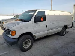 Salvage trucks for sale at Dyer, IN auction: 2005 Ford Econoline E250 Van