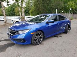 Honda salvage cars for sale: 2019 Honda Civic Sport