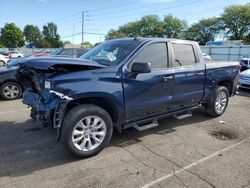 Chevrolet salvage cars for sale: 2021 Chevrolet Silverado K1500 Custom