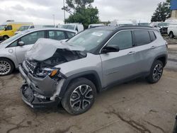 Salvage cars for sale at Woodhaven, MI auction: 2023 Jeep Compass Limited