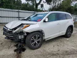 Toyota Highlander xle Vehiculos salvage en venta: 2016 Toyota Highlander XLE