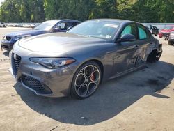 Salvage cars for sale at Glassboro, NJ auction: 2024 Alfa Romeo Giulia TI