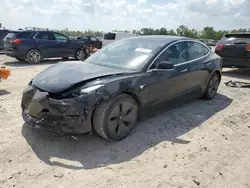 Salvage cars for sale at Houston, TX auction: 2020 Tesla Model 3