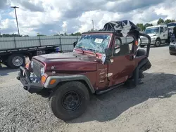 Salvage cars for sale at Lumberton, NC auction: 2001 Jeep Wrangler / TJ Sport