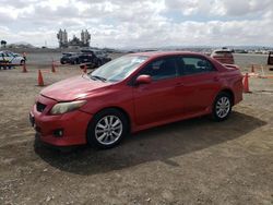 Salvage cars for sale at San Diego, CA auction: 2009 Toyota Corolla Base