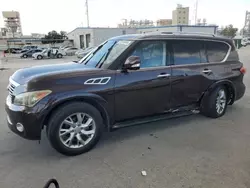 Salvage cars for sale at New Orleans, LA auction: 2013 Infiniti QX56